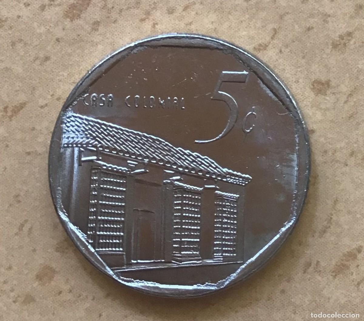 Monedas antiguas de Am&eacute;rica: 5 centavos de Cuba. A&ntilde;o 2000 - Foto 2