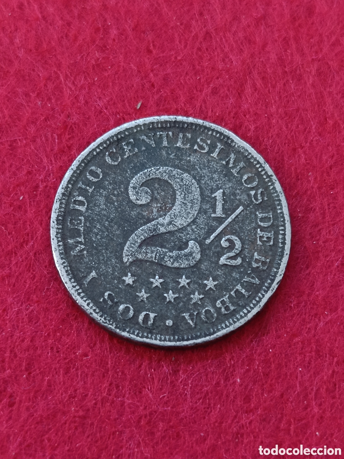 Monedas antiguas de Am&eacute;rica: 2 1/2 cent&eacute;simos 1916 Panam&aacute; - Foto 1