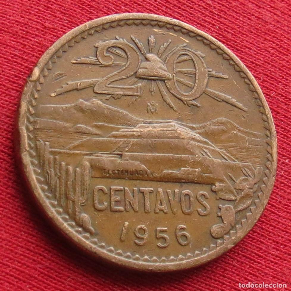 Monedas antiguas de Am&eacute;rica: Mexico 20 centavos 1956 - Foto 1