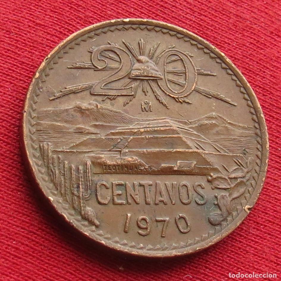 Monedas antiguas de Am&eacute;rica: Mexico 20 centavos 1970 - Foto 1