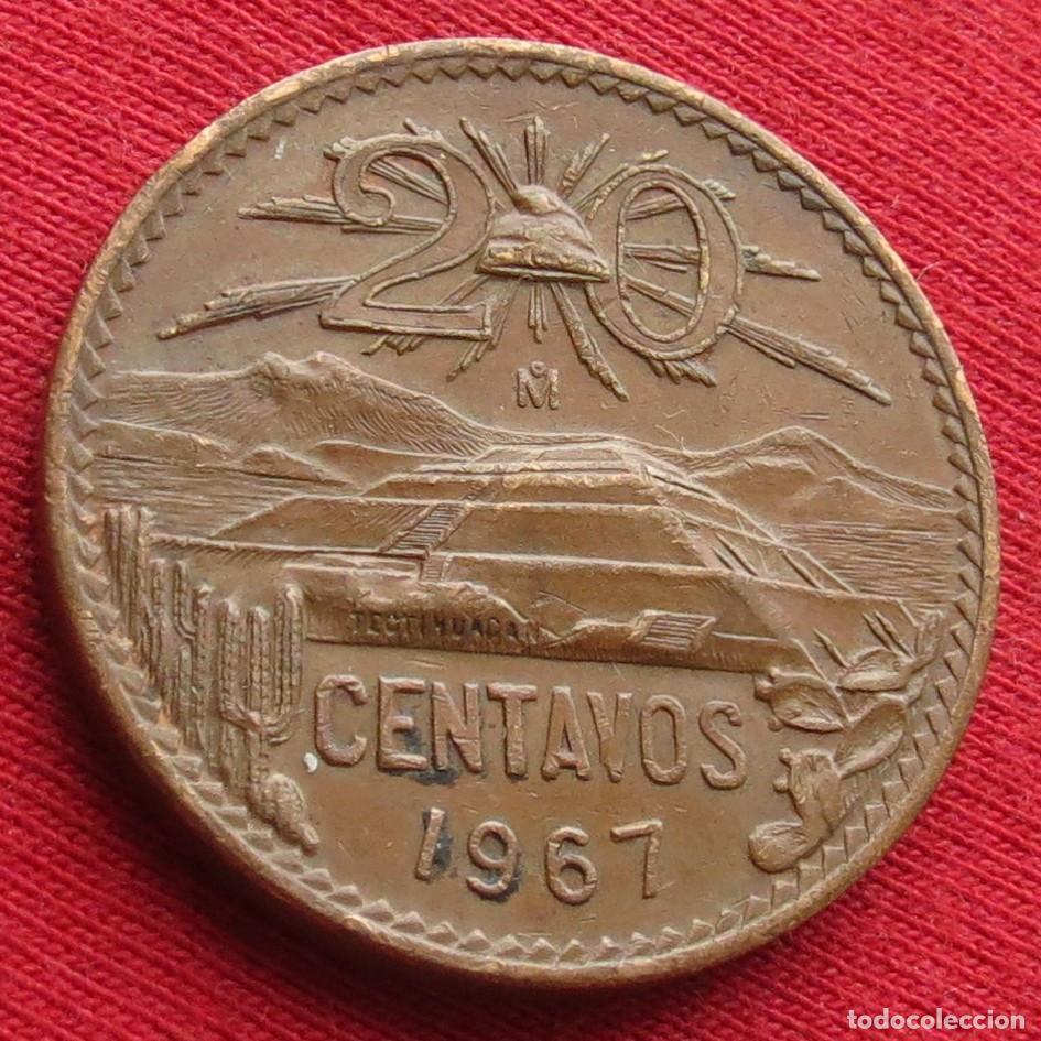 Monedas antiguas de Am&eacute;rica: Mexico 20 centavos 1967 - Foto 1