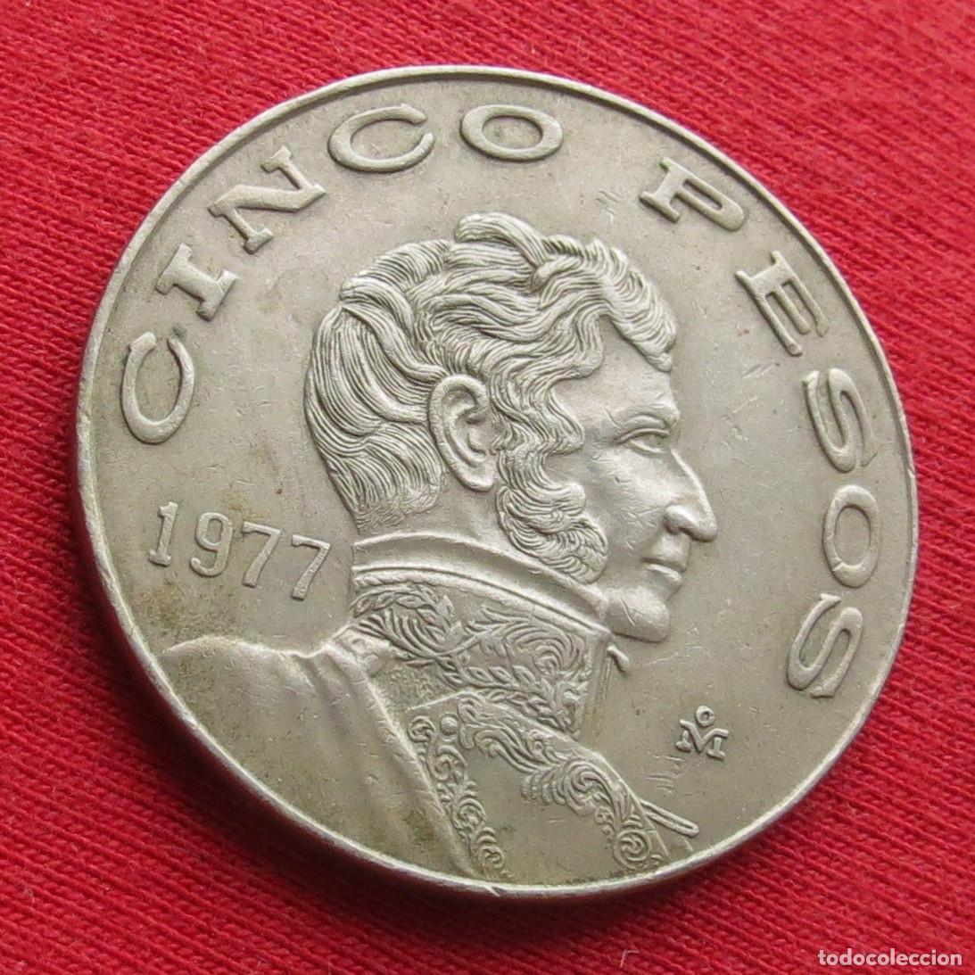 Monedas antiguas de Am&eacute;rica: Mexico 5 pesos 1977 , - Foto 1