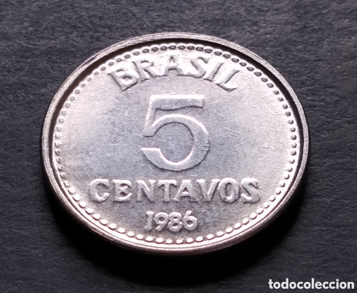 Monedas antiguas de Am&eacute;rica: MONEDA - BRASIL 5 CENTAVOS 1986 - Foto 3