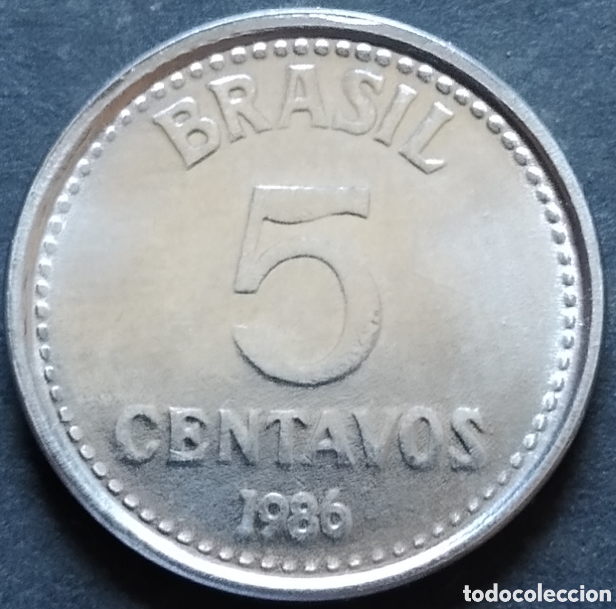 Monedas antiguas de Am&eacute;rica: MONEDA - BRASIL 5 CENTAVOS 1986 - Foto 1