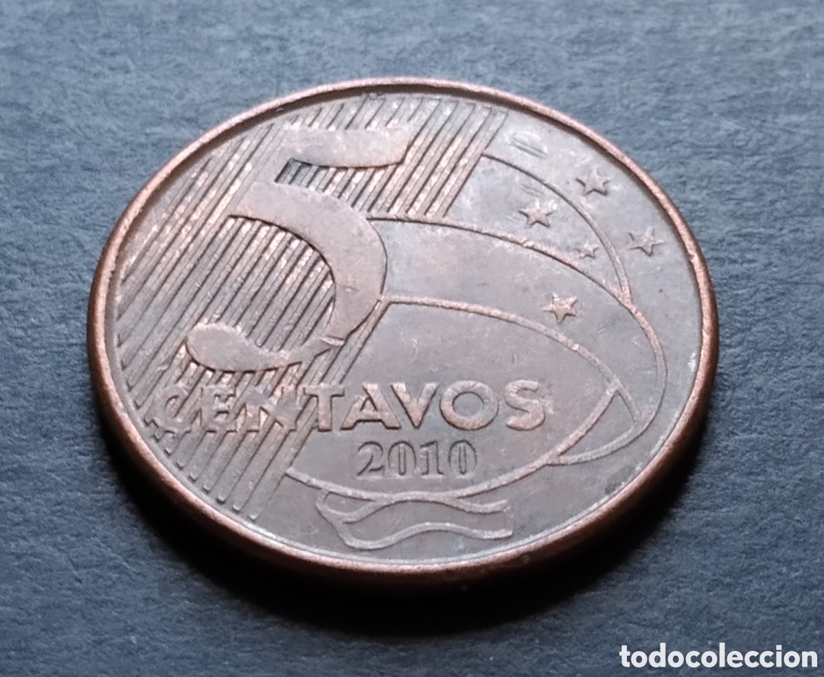 Monedas antiguas de Am&eacute;rica: MONEDA - BRASIL 5 CENTAVOS 2010 - Foto 3