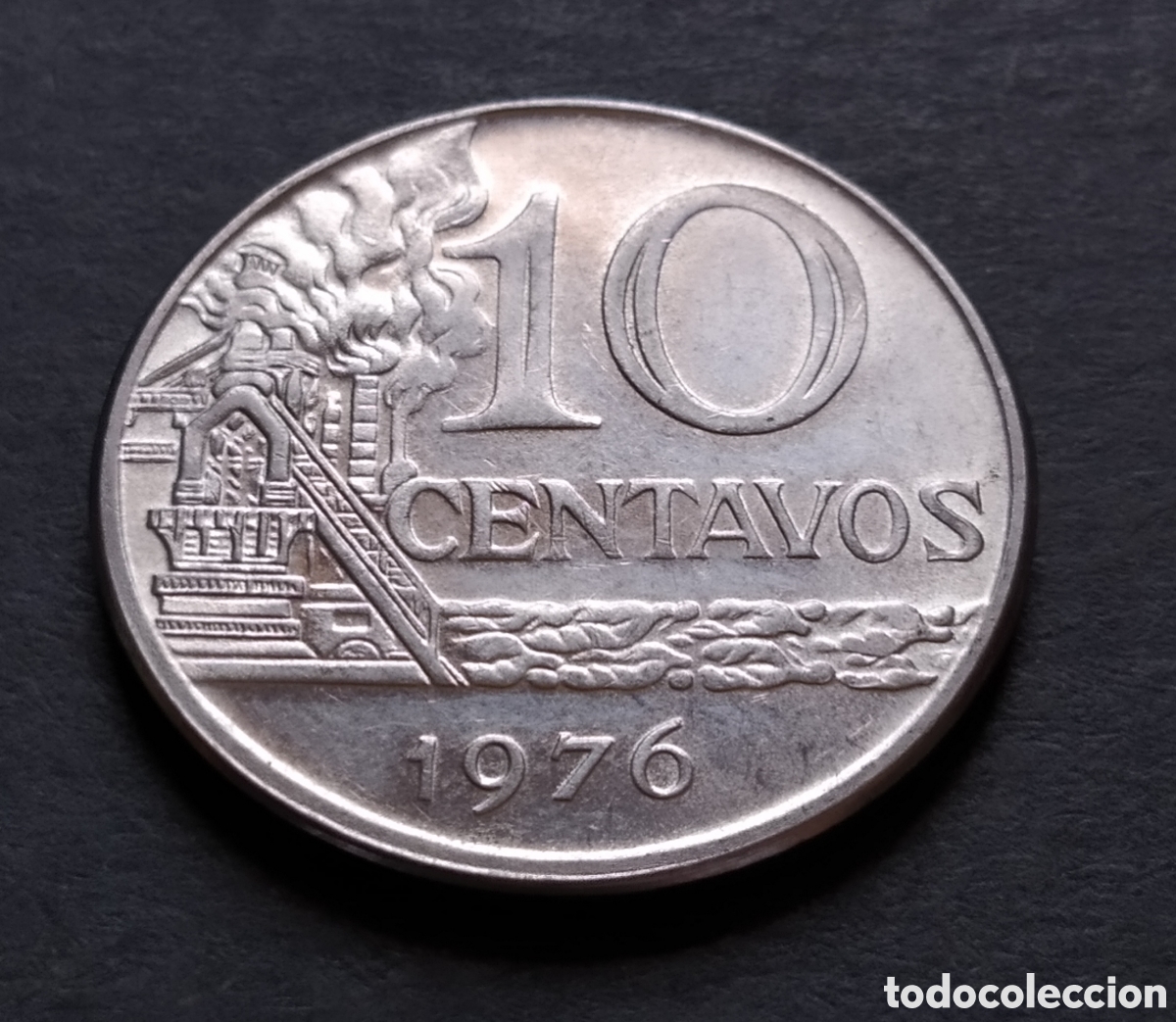 Monedas antiguas de Am&eacute;rica: MONEDA - BRASIL 10 CENTAVOS 1976 - Foto 3