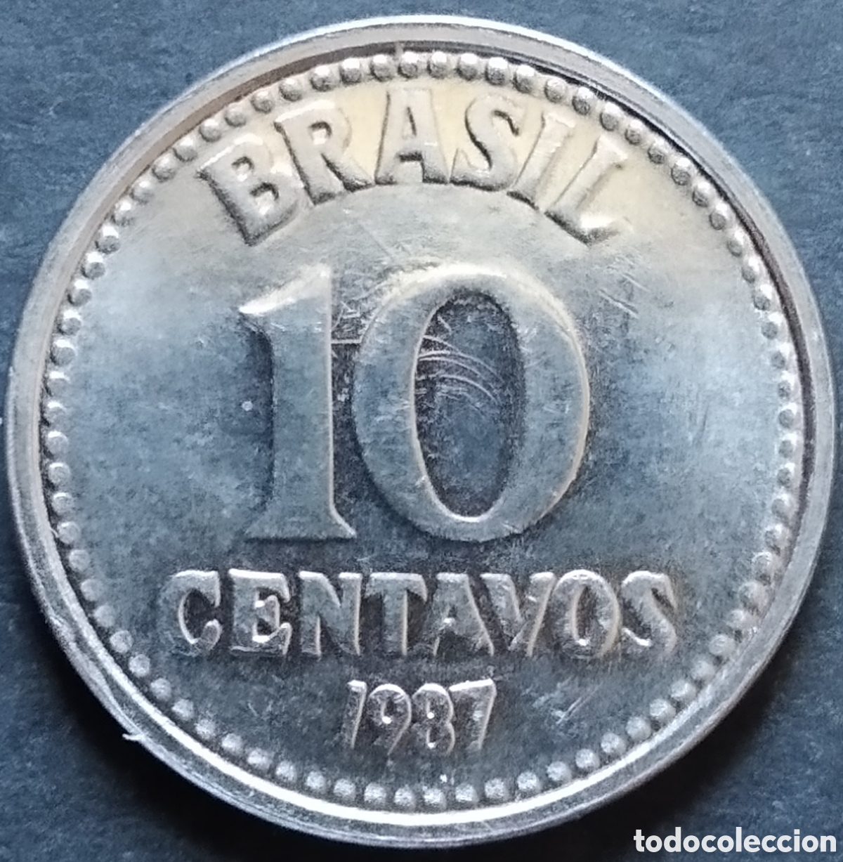 Monedas antiguas de Am&eacute;rica: MONEDA - BRASIL 10 CENTAVOS 1987 - Foto 1