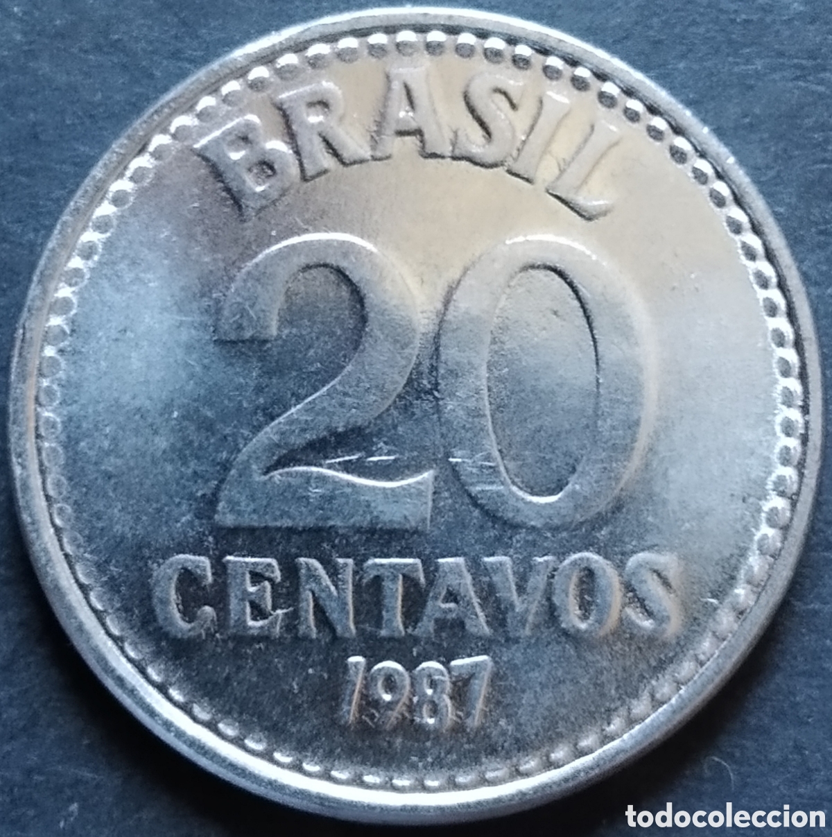 Monedas antiguas de Am&eacute;rica: MONEDA - BRASIL 20 CENTAVOS 1987 - Foto 1