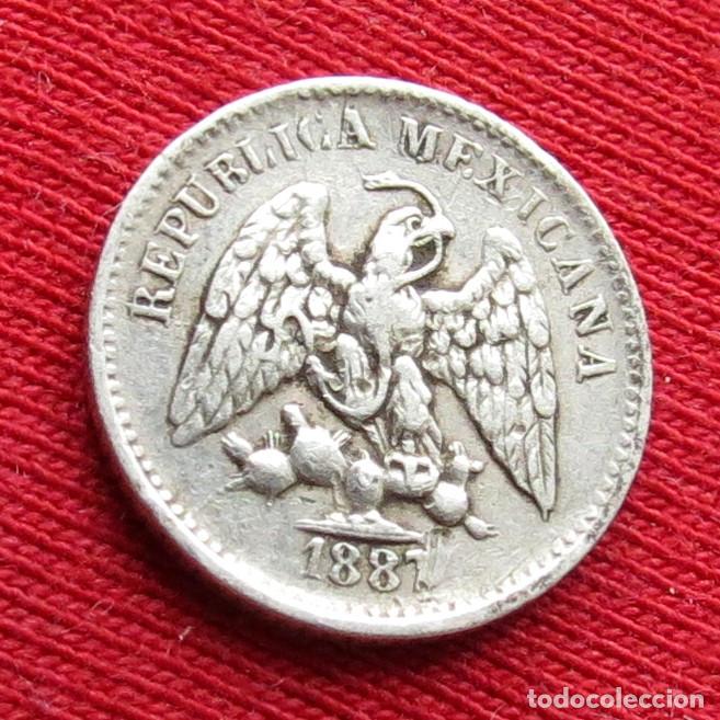 Monedas antiguas de Am&eacute;rica: Mexico 5 centavos 1887 - Foto 2