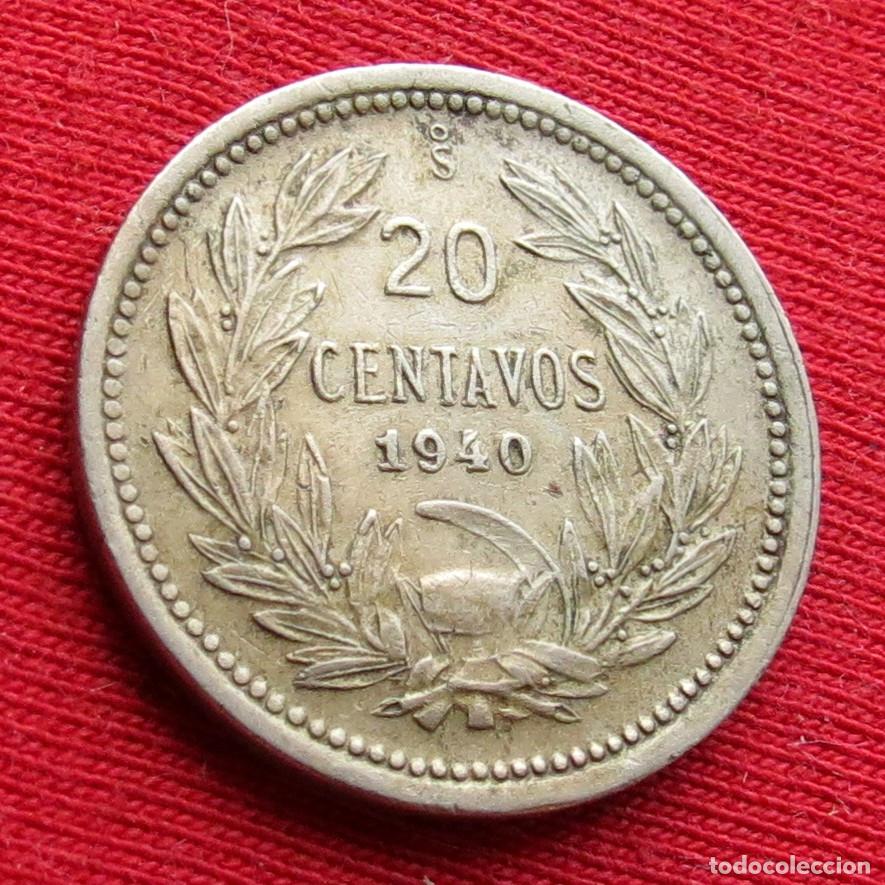 Monedas antiguas de Am&eacute;rica: Chile 20 centavos 1940 - Foto 1