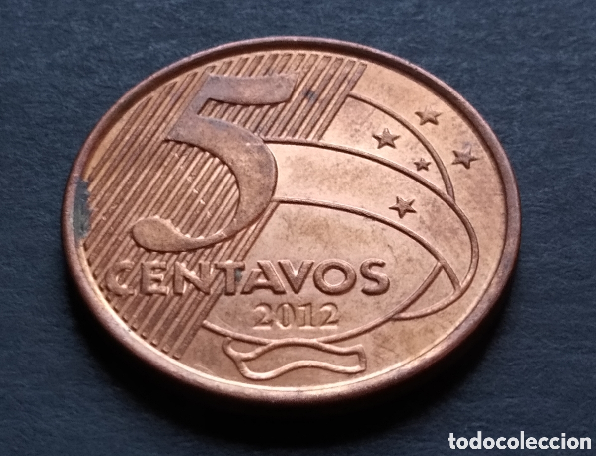 Monedas antiguas de Am&eacute;rica: MONEDA - BRASIL 5 CENTAVOS 2012 - Foto 3