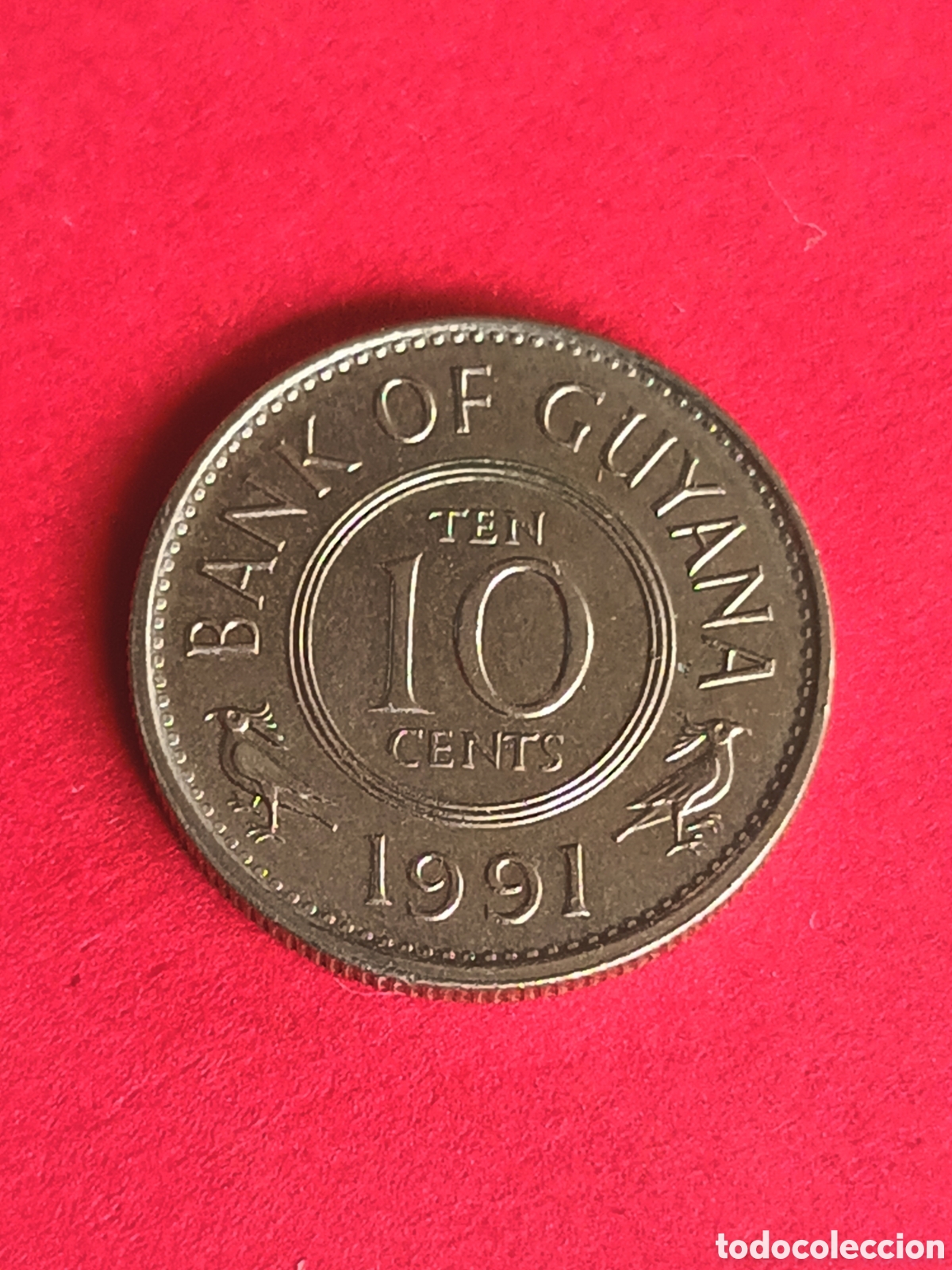 Monedas antiguas de Am&eacute;rica: GUYANA. 10 C&Eacute;NTIMOS DE 1991. - Foto 1