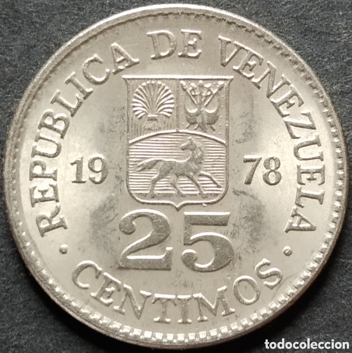 Monedas antiguas de Am&eacute;rica: MONEDA - VENEZUELA 25 CENTIMOS 1978 - Foto 1