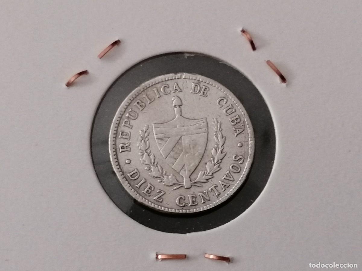 Monedas antiguas de Am&eacute;rica: Plata, Cuba,10 cent. 1915, MBC+, - Foto 2