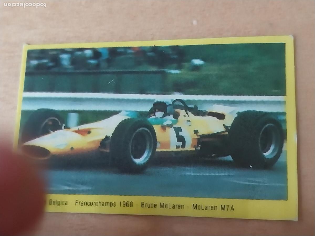 Monedas antiguas de Am&eacute;rica: BRUCE MC LAREN MCLAREN M7A * FRANCORCHAMPS 1968 A&Ntilde;OS 80 CROMO SIN PEGAR PROMO YOGUR DANONE