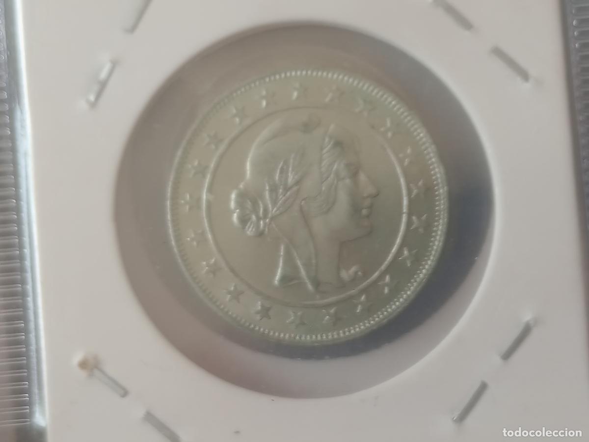 Monedas antiguas de Am&eacute;rica: 2000 reis Brasil 1928 plata - Foto 2