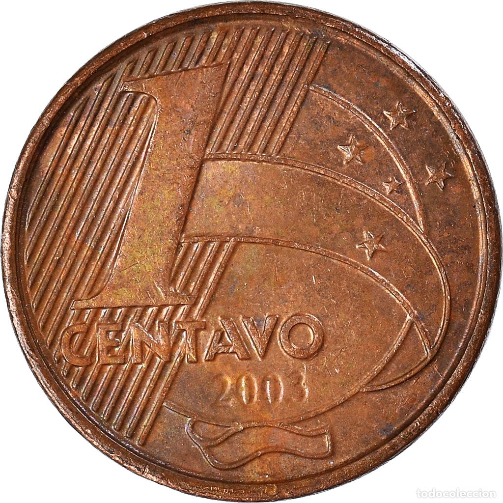 Monedas antiguas de Am&eacute;rica: [#928372] Moneda, Brasil, Centavo, 2003 - Foto 2