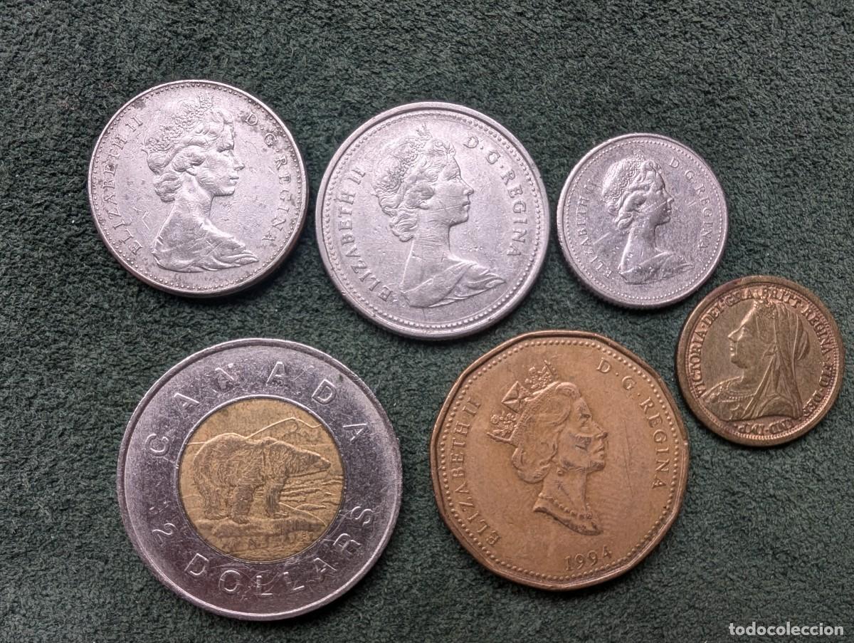 Monedas antiguas de Am&eacute;rica: Canada lote monedas diferentes - Foto 1