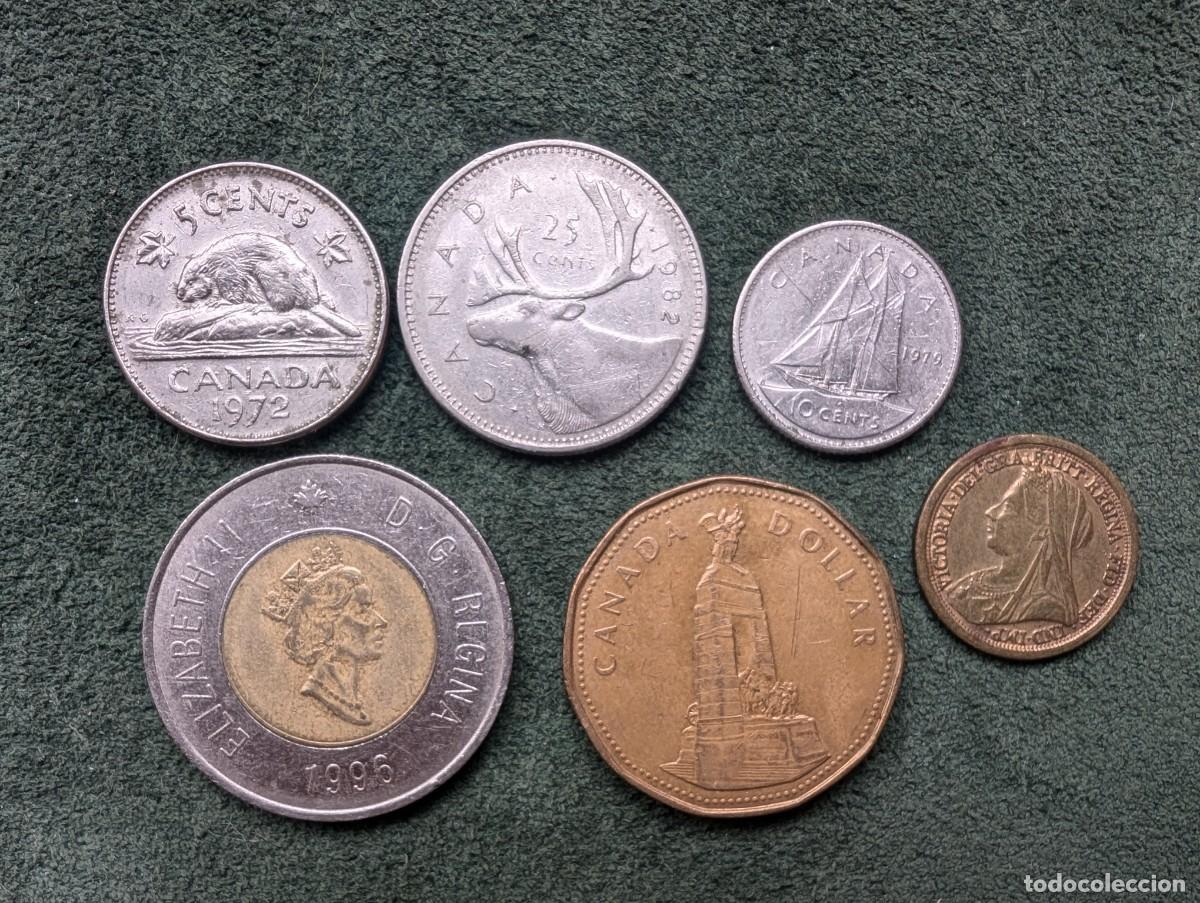 Monedas antiguas de Am&eacute;rica: Canada lote monedas diferentes - Foto 2