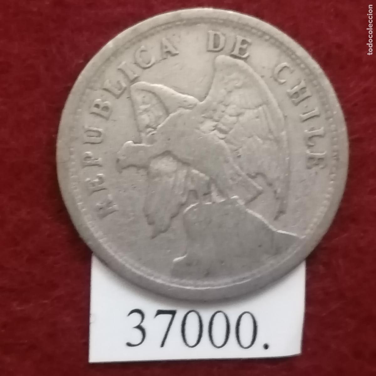 Monedas antiguas de Am&eacute;rica: Chile 20 centavos 1924, centimos - Foto 1