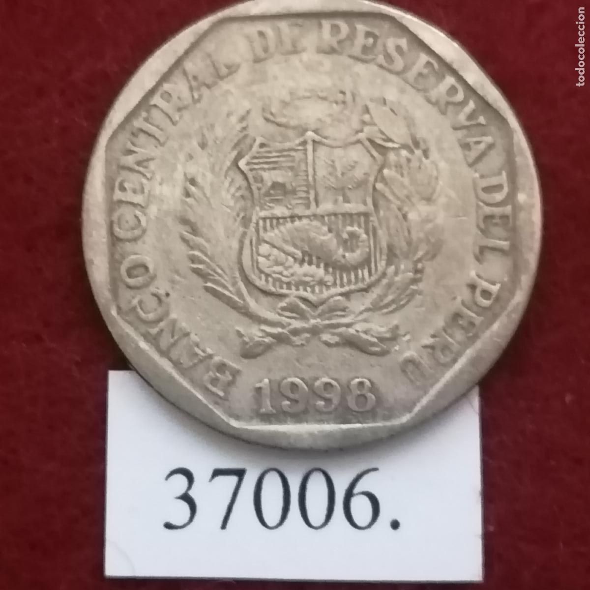 Monedas antiguas de Am&eacute;rica: Per&uacute; 50 c&eacute;ntimos 1998 - Foto 2
