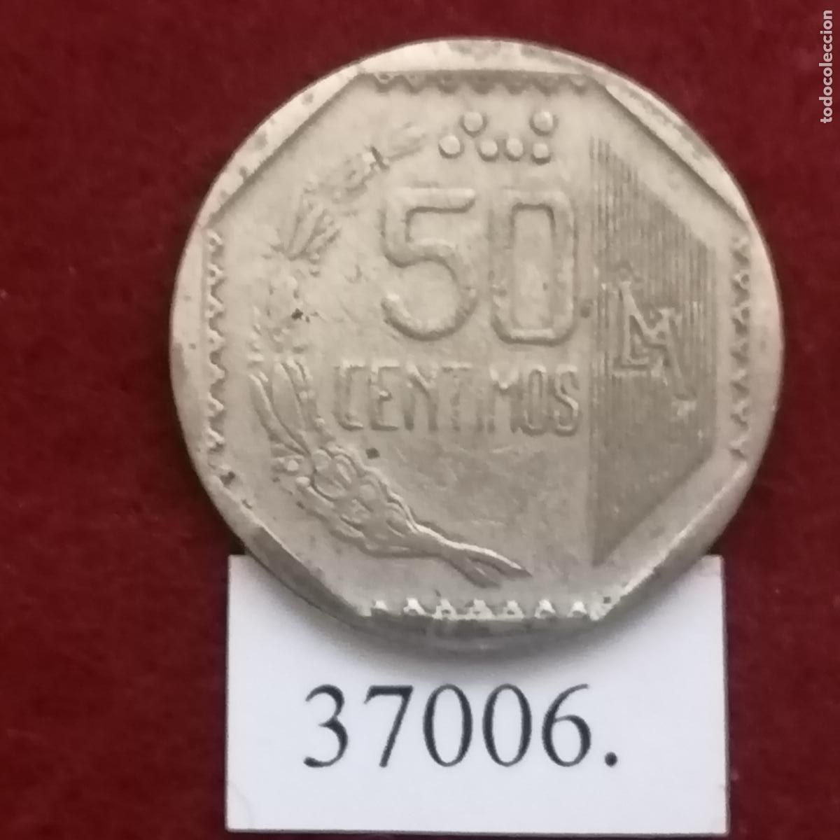 Monedas antiguas de Am&eacute;rica: Per&uacute; 50 c&eacute;ntimos 1998 - Foto 1