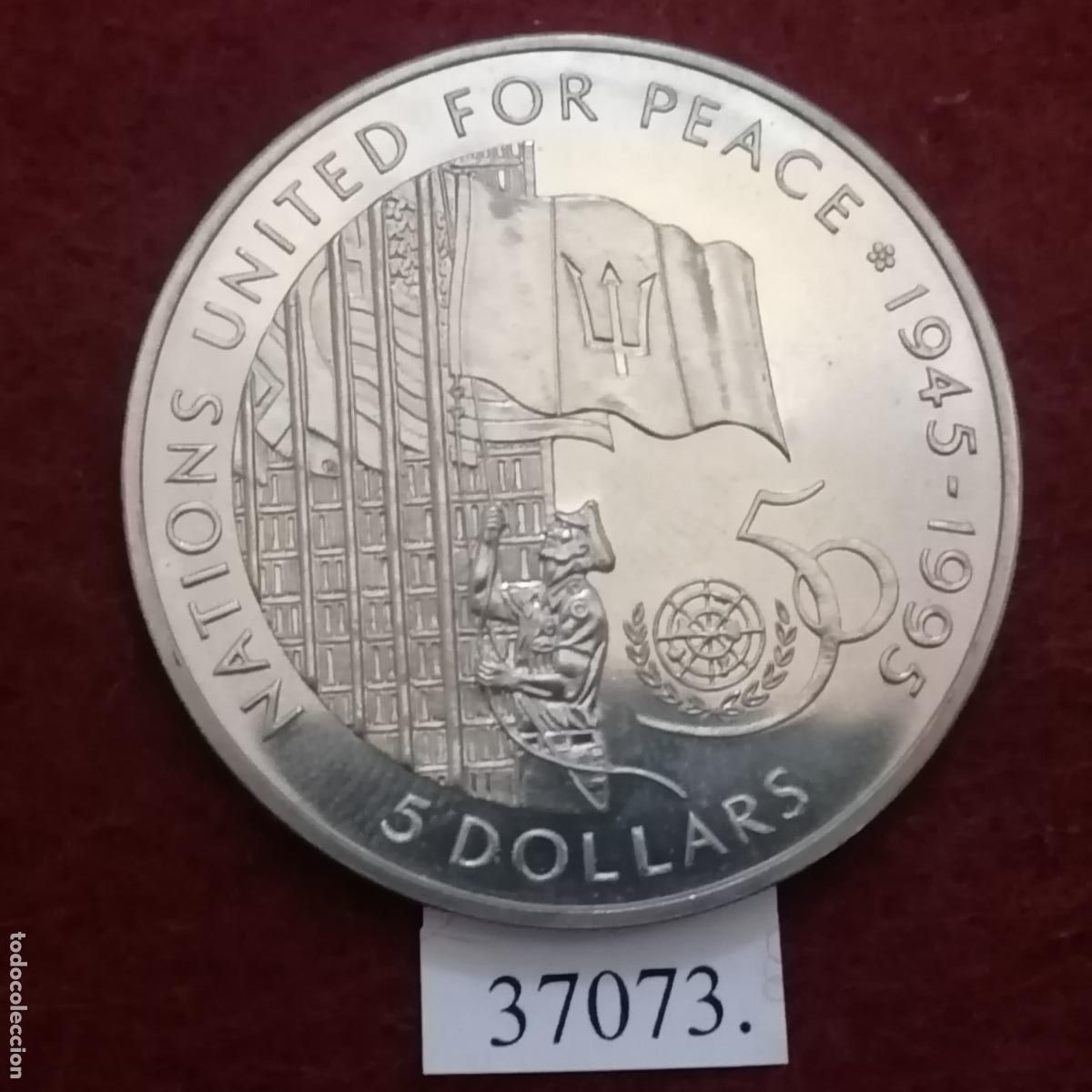 Monedas antiguas de Am&eacute;rica: Barbados 5 dolares 1995 - Foto 1