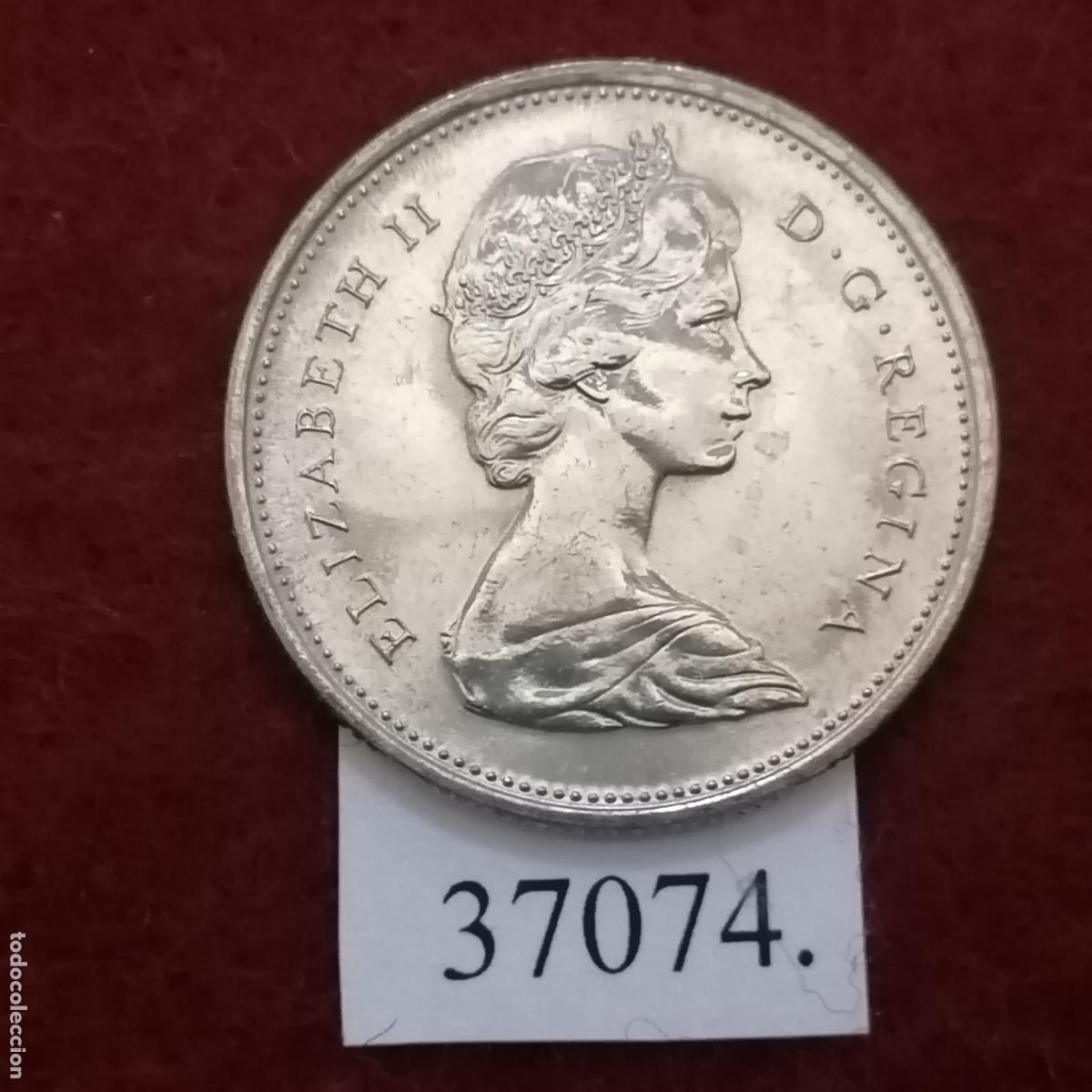 Monedas antiguas de Am&eacute;rica: Canada 25 centimos 1972 - Foto 2