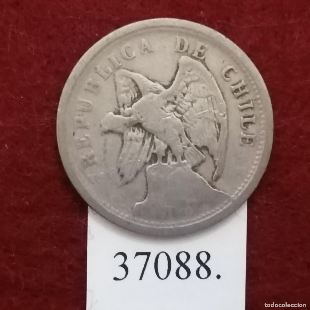 Monedas antiguas de Am&eacute;rica: Chile 20 c&eacute;ntimos 1924 - Foto 1
