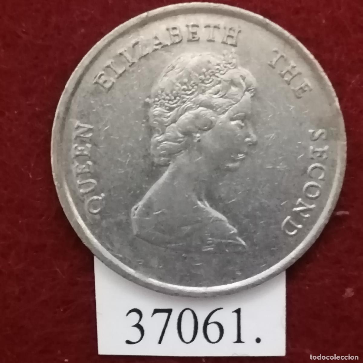 Monedas antiguas de Am&eacute;rica: Caribe Este 25 centimos 1987, centavos - Foto 2