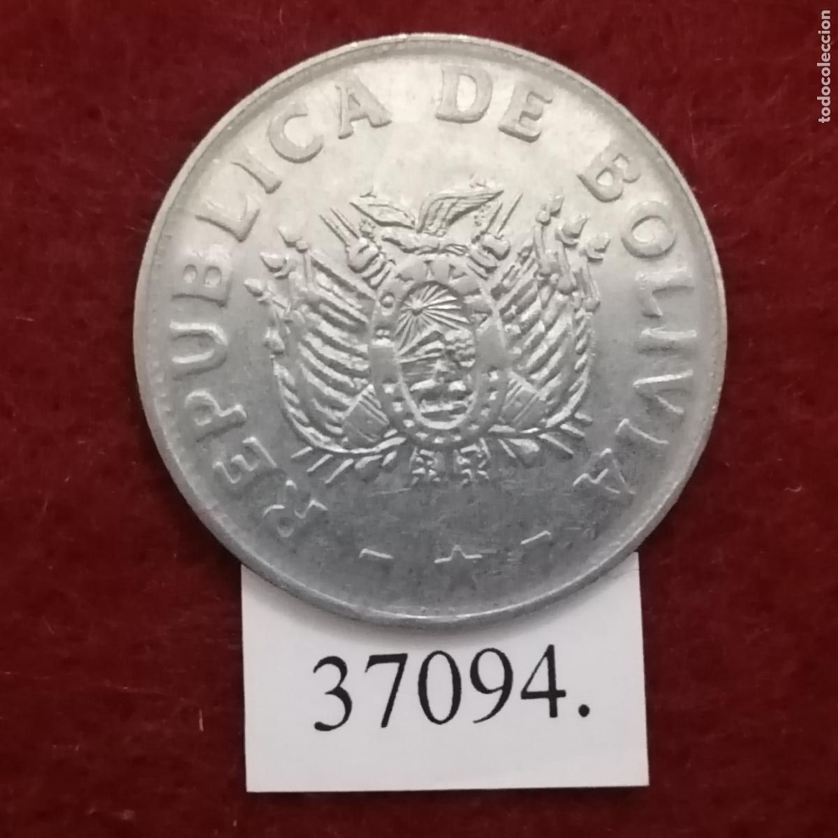 Monedas antiguas de Am&eacute;rica: Bolivia 50 centimos 1991, centavos - Foto 2