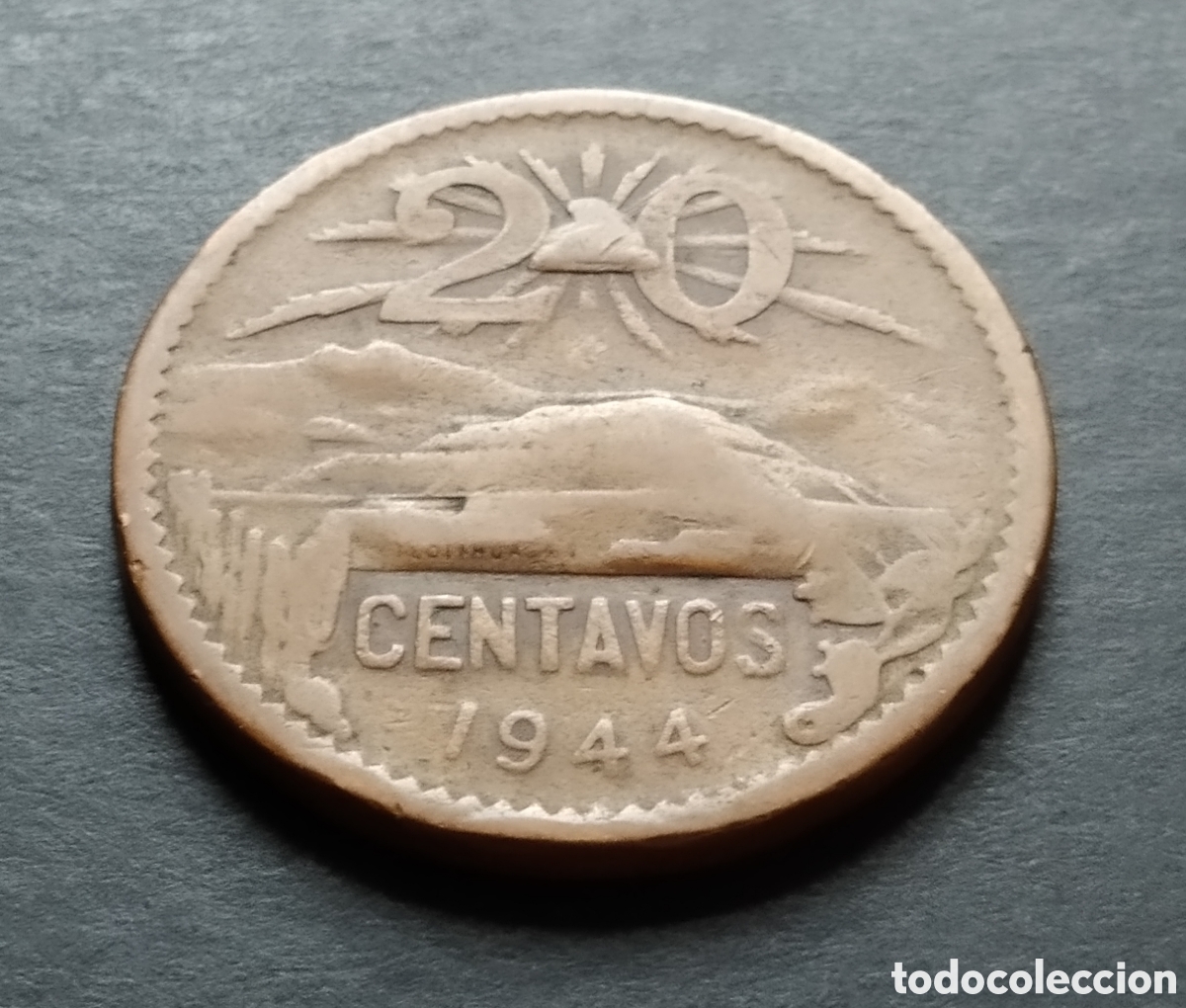 Monedas antiguas de Am&eacute;rica: MONEDA - MEXICO 20 CENTAVOS 1944 - Foto 3