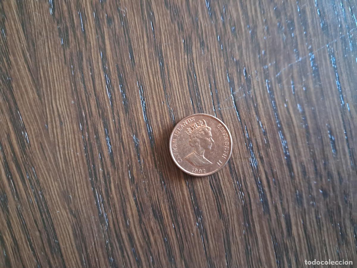 Monedas antiguas de Am&eacute;rica: moneda de Islas Caim&aacute;n, 1 cent. a&ntilde;o 1992. - Foto 1