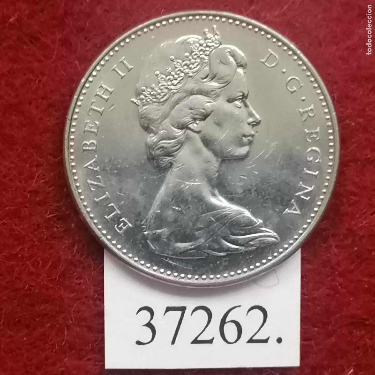 Monedas antiguas de Am&eacute;rica: Canad&aacute; 5 c&eacute;ntimos 1966, centavo - Foto 2