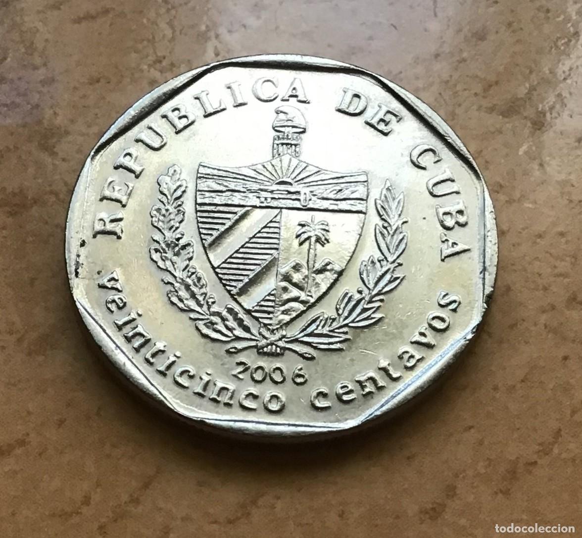 Monedas antiguas de Am&eacute;rica: 25 centavos de Cuba. A&ntilde;o 2006 - Foto 2