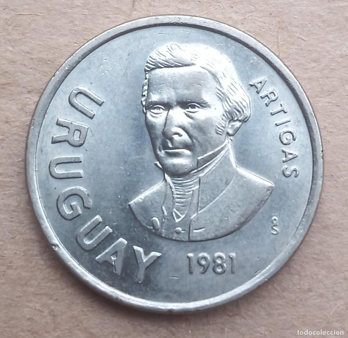 Monedas antiguas de Am&eacute;rica: URUGUAY - 10 PESOS 1981 BC - Foto 1