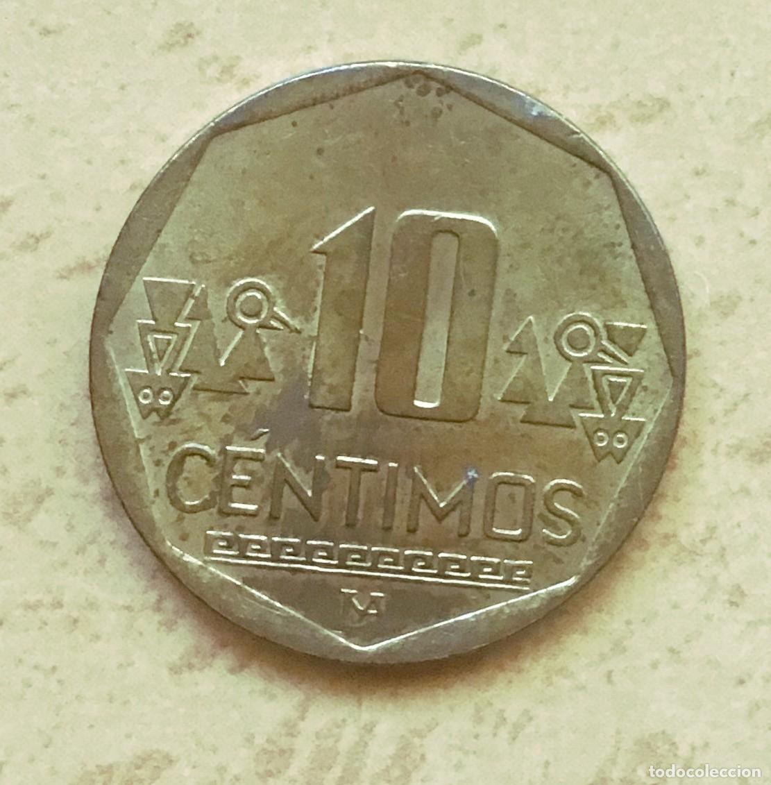 Monedas antiguas de Am&eacute;rica: 10 c&eacute;ntimos de Per&uacute;. A&ntilde;o 2003 - Foto 1