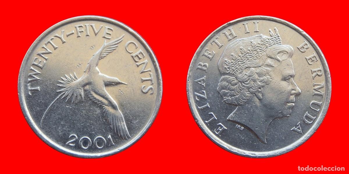 Monedas antiguas de Am&eacute;rica: 25 CENTAVOS 2001 BERMUDA-109277 - Foto 1