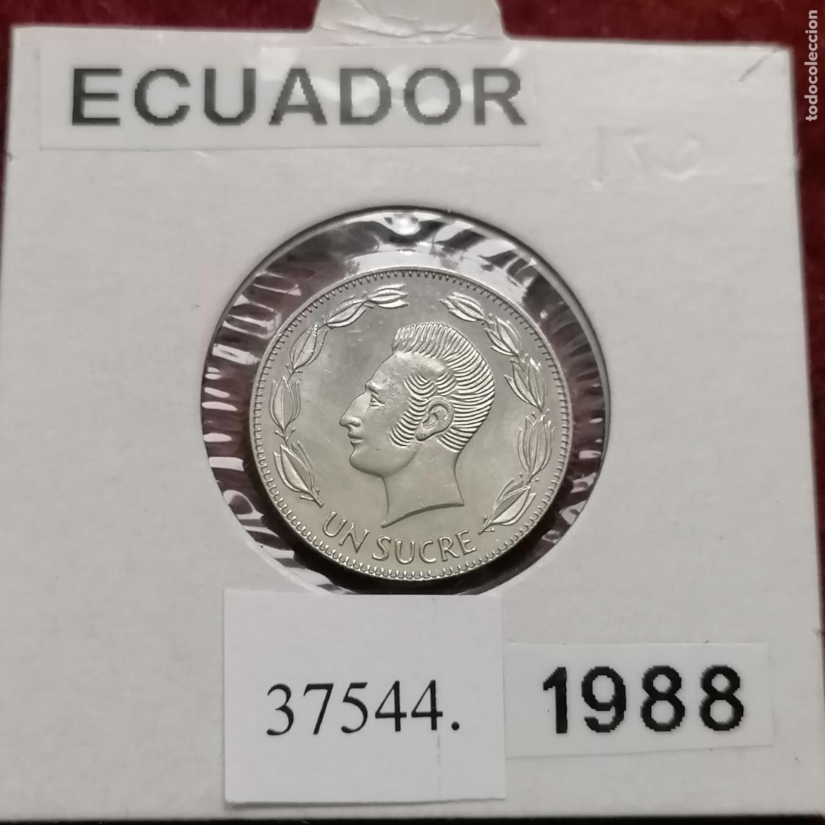 Monedas antiguas de Am&eacute;rica: Ecuador 1 sucre 1988 - Foto 1