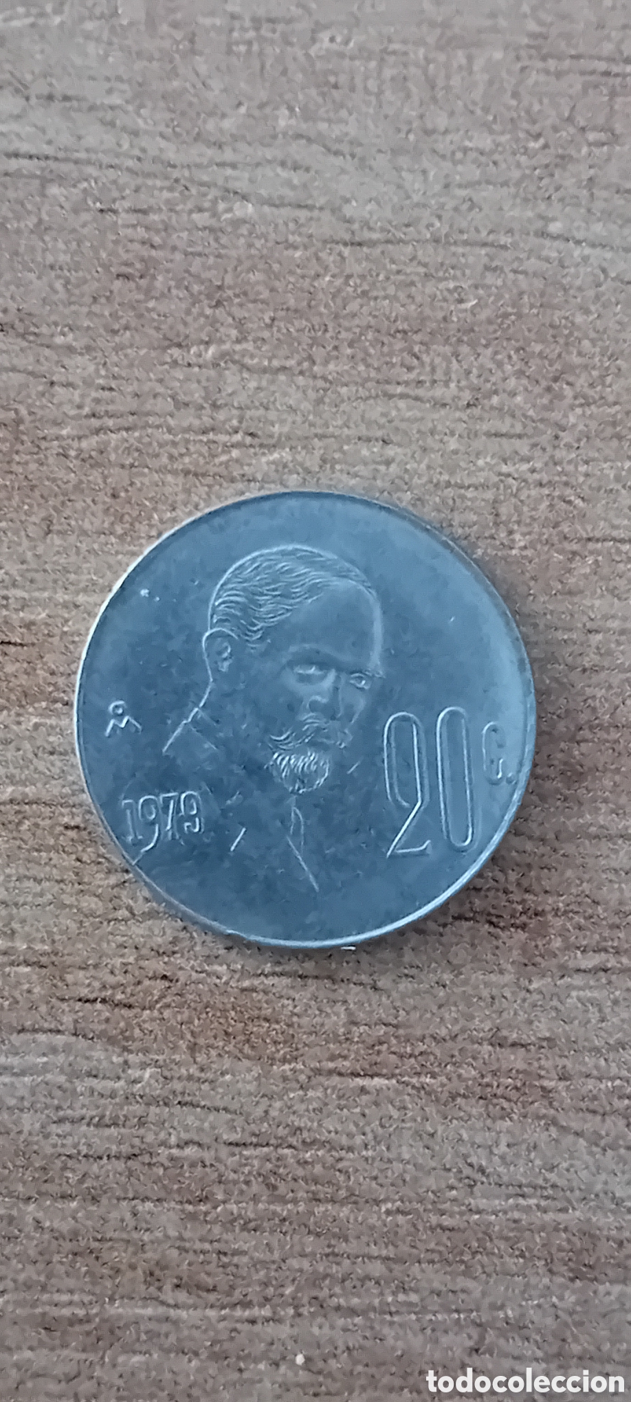 Monedas antiguas de Am&eacute;rica: Moneda 20 centavos 1979 M&eacute;xico - Foto 2