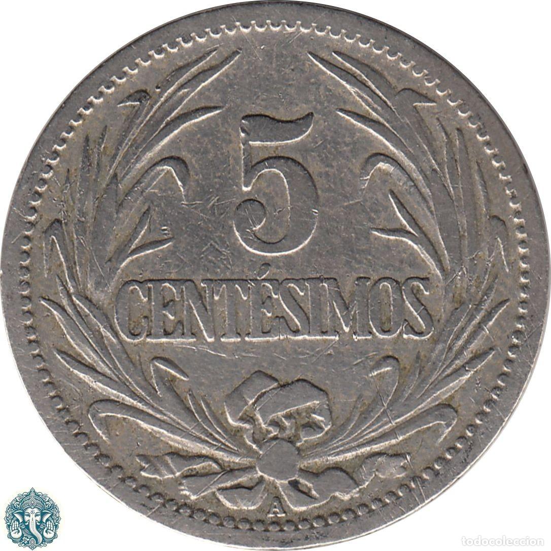 Monedas antiguas de Am&eacute;rica: URUGUAY 5 Cent&eacute;simos 1901 KM#21 - Foto 2