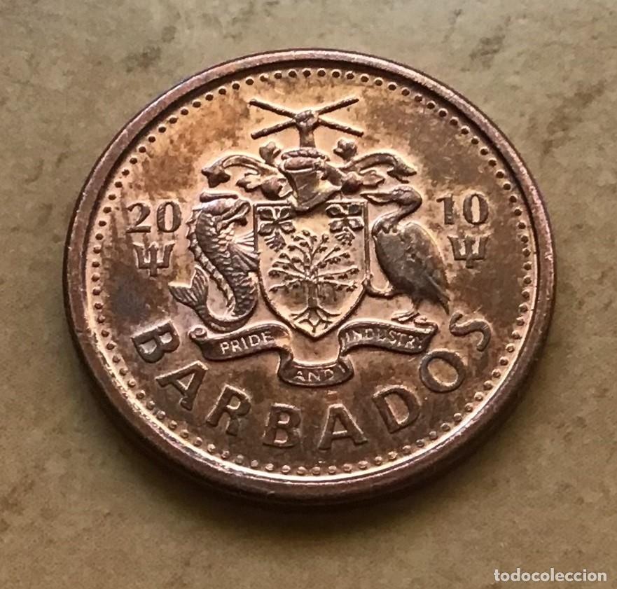 Monedas antiguas de Am&eacute;rica: 1 centavo de Barbados. A&ntilde;o 2010 - Foto 2