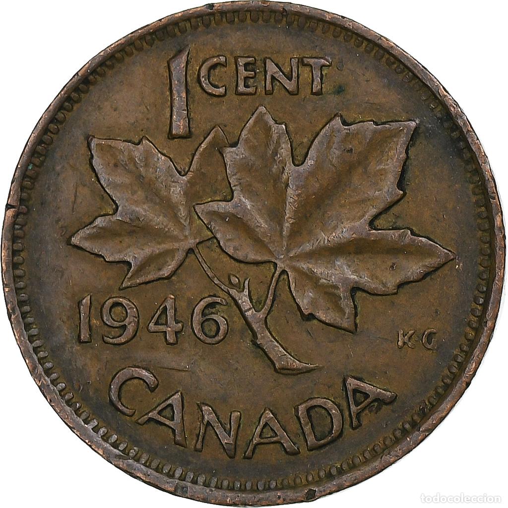 Monedas antiguas de Am&eacute;rica: [#1378657] Canad&aacute;, Cent, 1946 - Foto 2