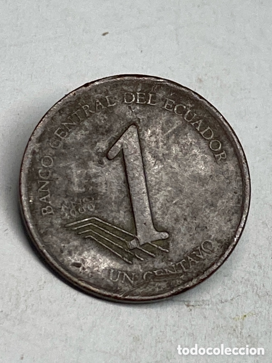 Monedas antiguas de Am&eacute;rica: Moneda 1 c&eacute;ntavo Ecuador 200 M34 - Foto 2