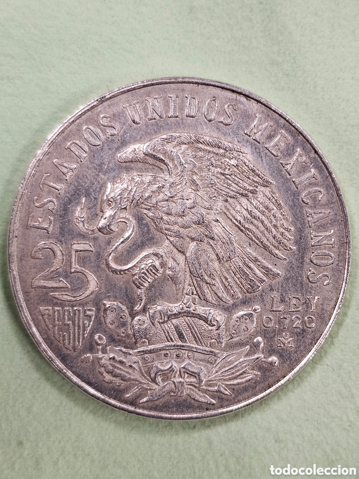 Monedas antiguas de Am&eacute;rica: Moneda 25 pesos 1968 - Foto 2