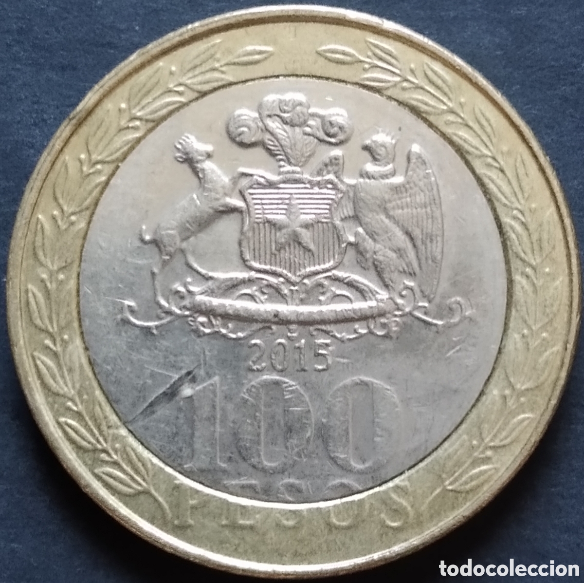 Monedas antiguas de Am&eacute;rica: MONEDA - CHILE 100 PESOS 2015 - Foto 1
