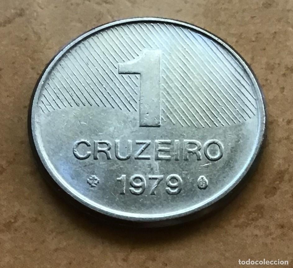 Monedas antiguas de Am&eacute;rica: 1 cruceiro de Brasil. A&ntilde;o 1979