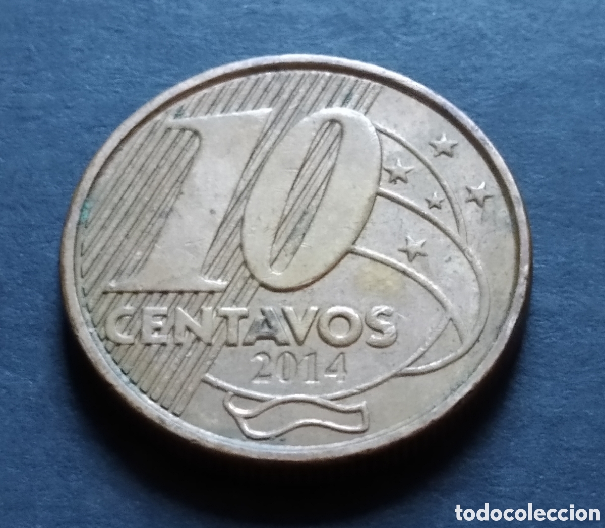 Monedas antiguas de Am&eacute;rica: MONEDA - BRASIL 10 CENTAVOS 2014 - Foto 3