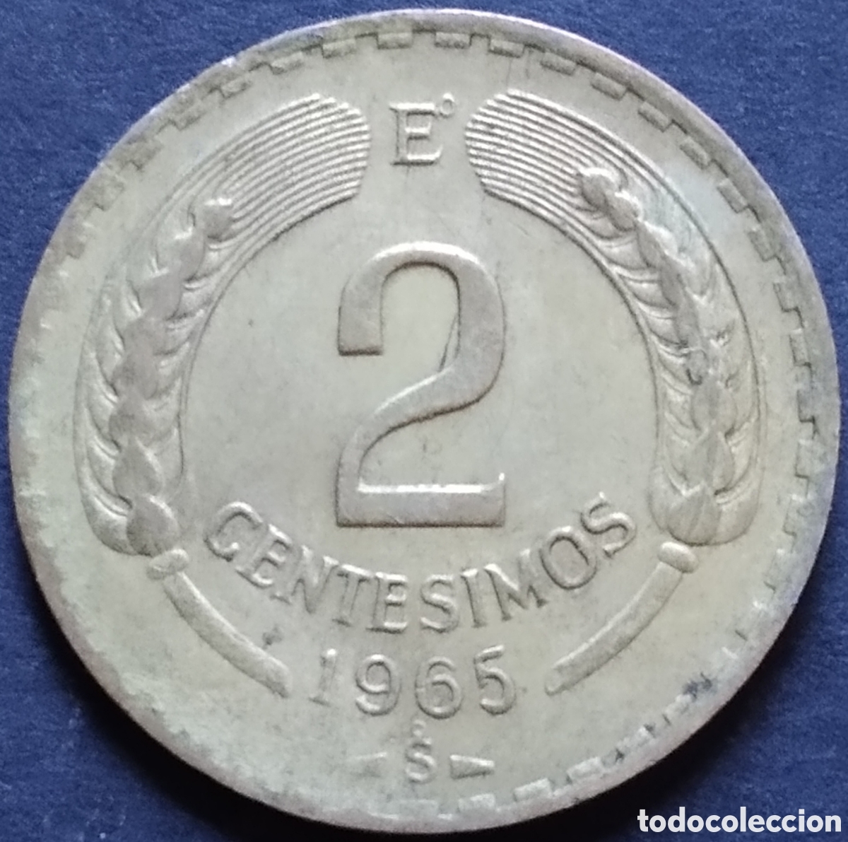 Monedas antiguas de Am&eacute;rica: MONEDA - CHILE 2 CENTESIMOS 1965 - Foto 1