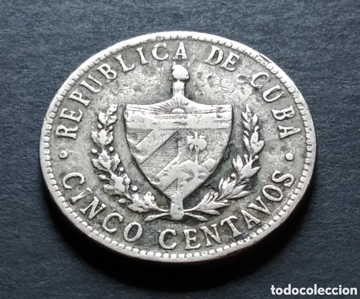 Monedas antiguas de Am&eacute;rica: MONEDA - CUBA 5 CENTAVOS 1946 - Foto 4